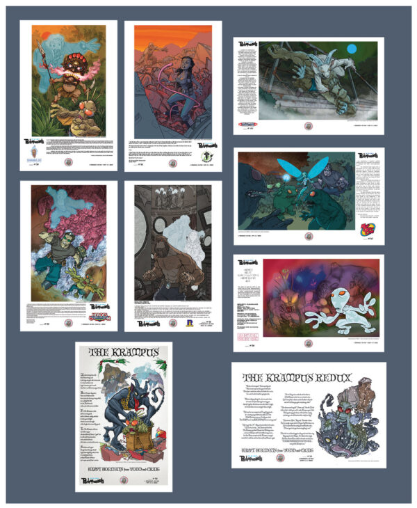 perhapanauts one sheet print bundle!