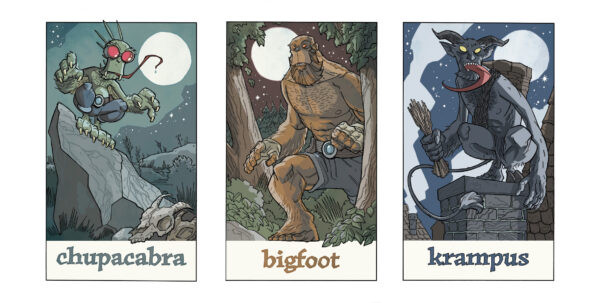 CRYPTID prints (set of 3)