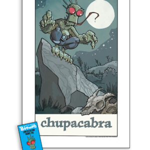CHUPACABRA print AND pin