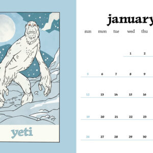 CRYPTIDS 2025 desktop calendar